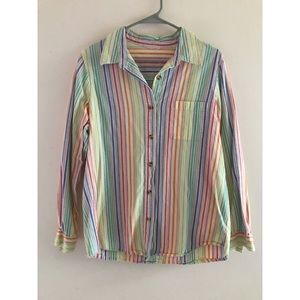 Rainbow Button Down